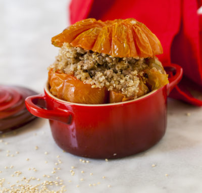 Pomodori ripieni di carne e quinoa