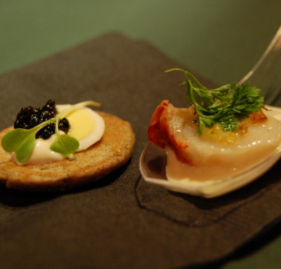 Blinis con caviale