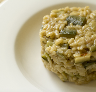 Risotto alle zucchine con scamorza affumicata