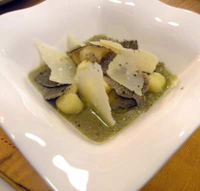 Gnocchi di ricotta al tartufo